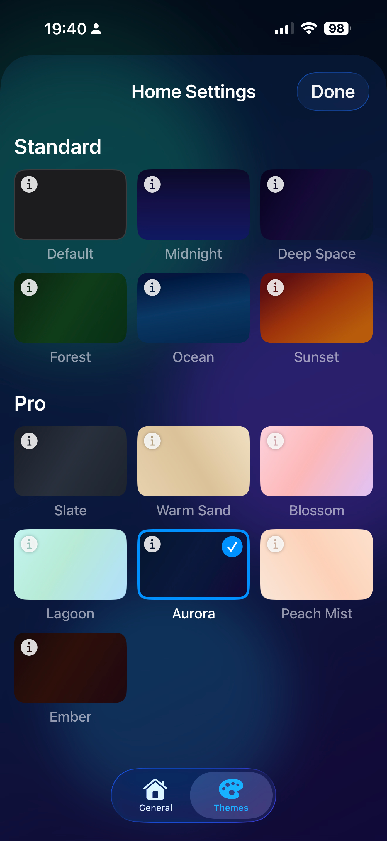 HAHome climate screen
